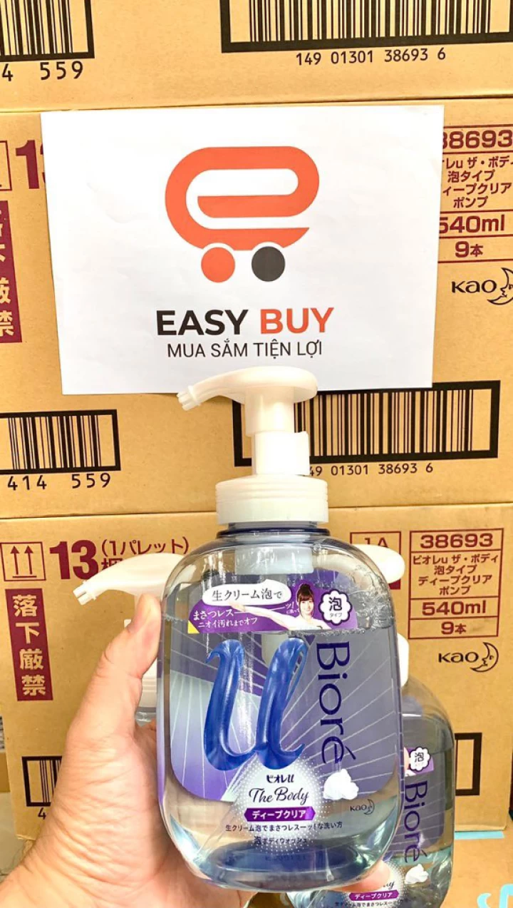 Bọt Tắm Siêu Mịn Biore Nhật Bản 540ML