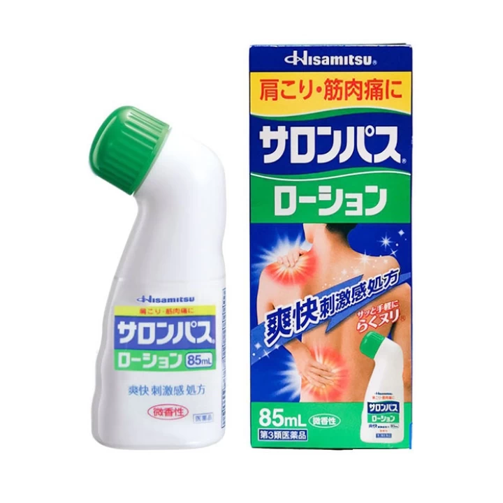 Dầu lăn xoa bóp Salonpas Hisamitsu Nhật Bản 85ml