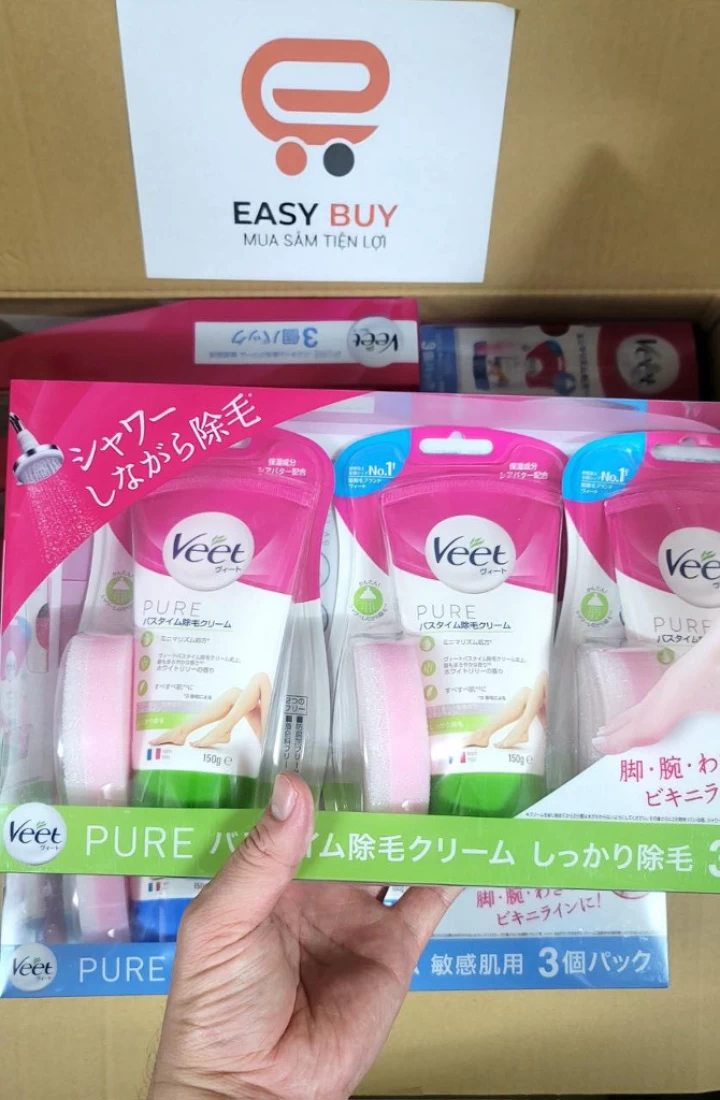 Kem Tẩy Lông Veet Cho Da Nhạy Cảm Nhật Bản 150G