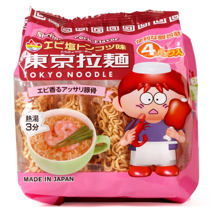 Mì Ăn Liền Cho Bé Tokyo Noodle Nhật Bản Túi 4 Gói