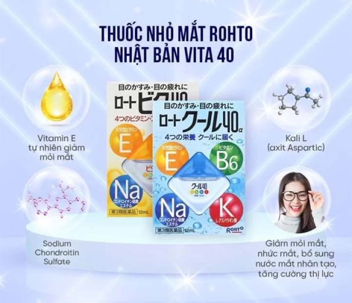 Nhỏ Mắt Rohto Vita Nhật Bản 12ML