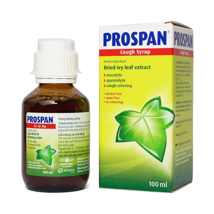 Siro ho Prospan Hàng Pháp 100ml