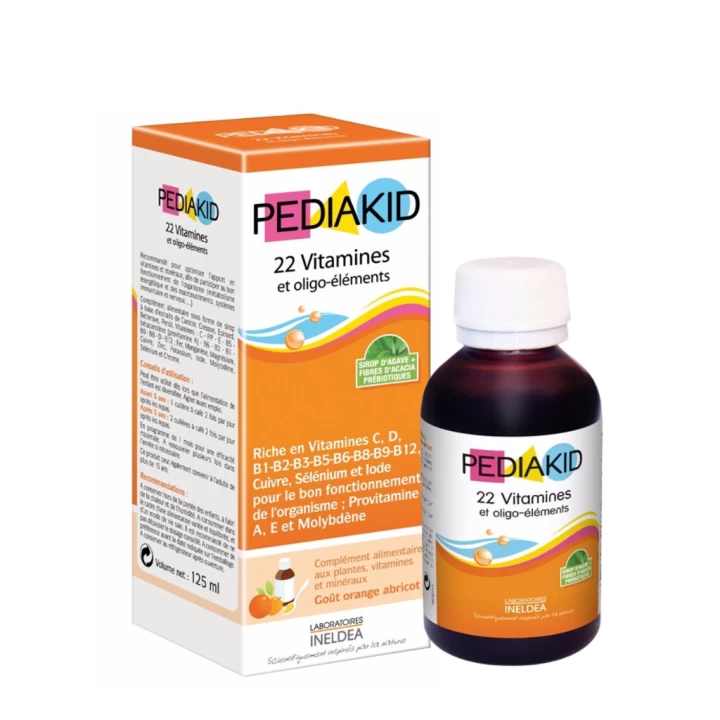 Siro Pediakid 22 Vitamines Bổ Sung Vitamin Và khoáng Chất Chai 125ML