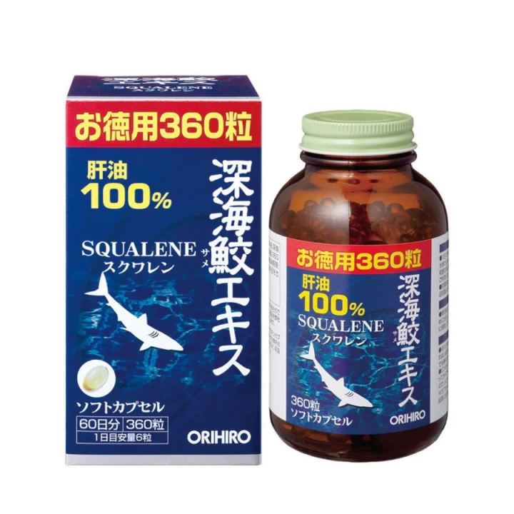 Sụn Vi Cá Orihiro Squalene Nhật Bản Lọ 390 Viên