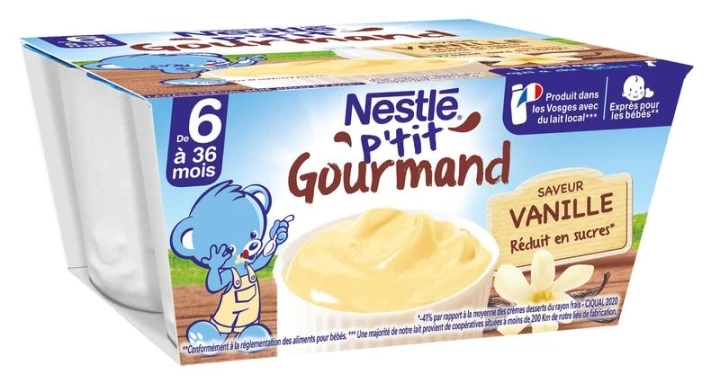 Váng sữa Nestle P'tit Gourmand Hàng Pháp  6 hộp x 60g