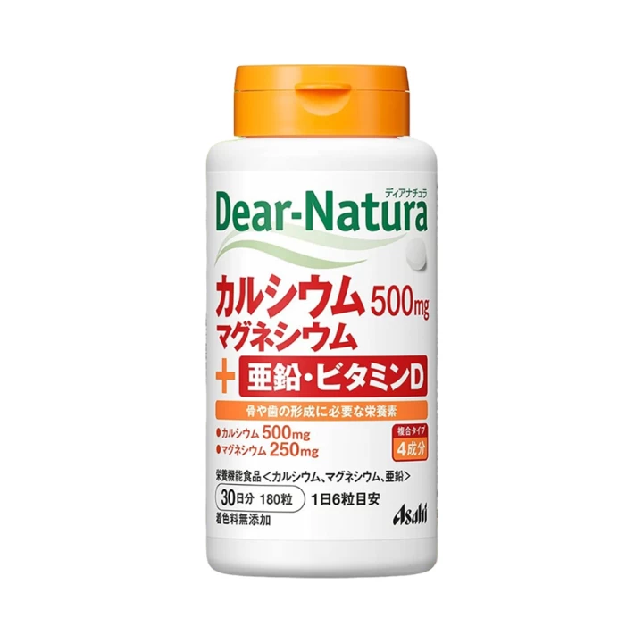 Viên uống bổ sung Canxi Hữu Cơ Dear Natura 500mg Nhật Bản 180 viên