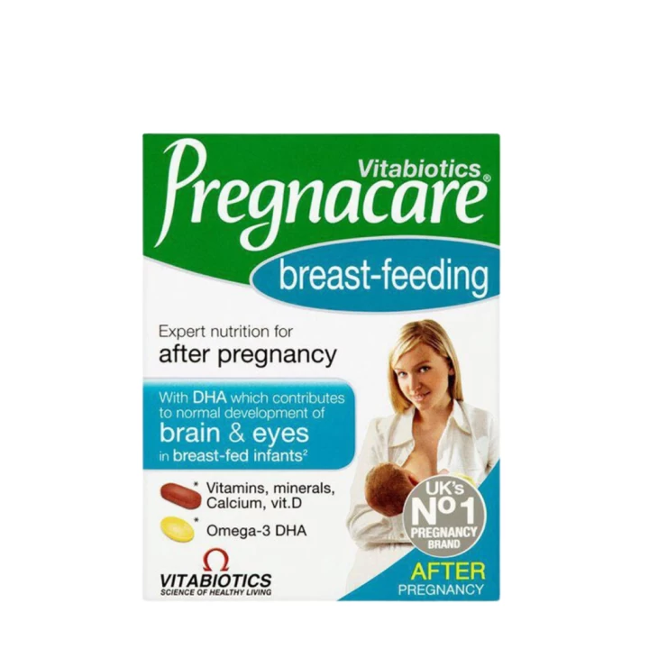 Viên Uống Bổ Sung Vitamin Cho Phụ Nữ Cho Con Bú Pregnacare Breastfeeding Hàng Anh Hộp 84 Viên