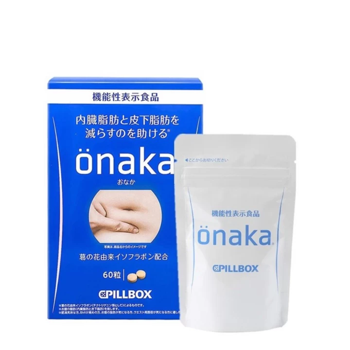 Viên Uống Giảm Mỡ Bụng Onaka Pillbox Nhật Bản Hộp 60 Viên