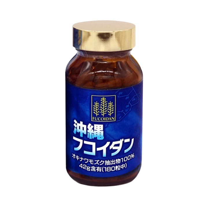 Viên uống hỗ trợ điều trị ung thư Kanehide Bio Okinawa Fucoidan xanh Nhật Bản 180 viên