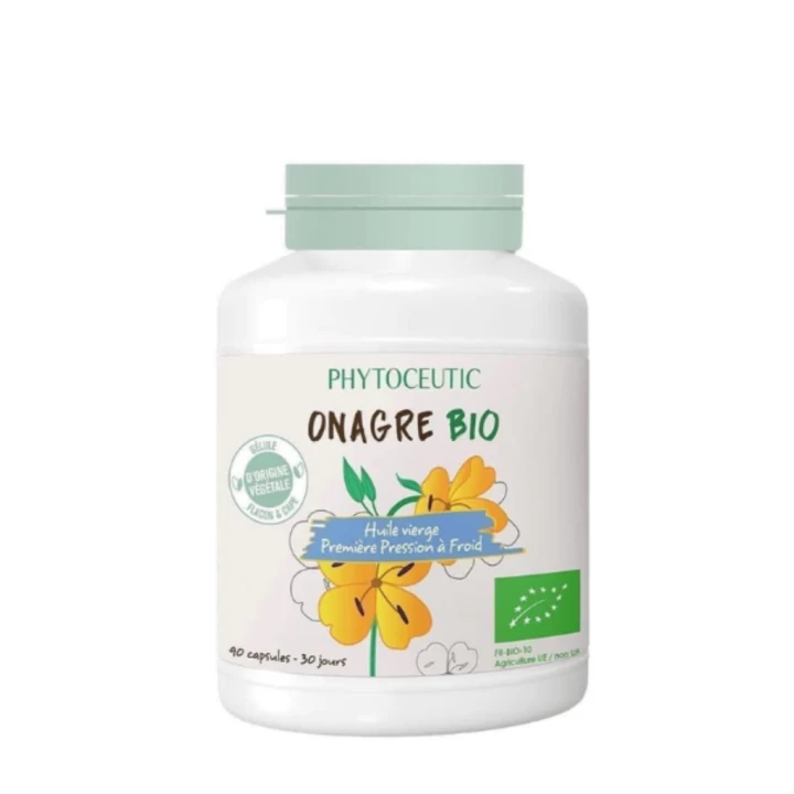 Viên Uống Tinh Dầu Hoa Anh Thảo Hữu Cơ Phytoceutic Onagre Bio Hàng Pháp Hộp 90 Viên