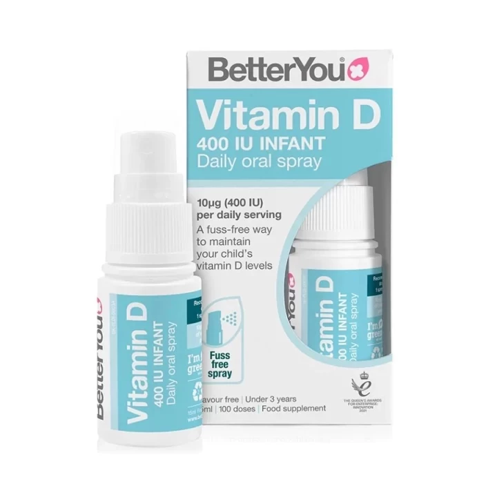 Vitamin D3 Dạng Xịt Dlux - Betteryou Hàng Anh 15ml (dành cho bé từ 0-3 tuổi)