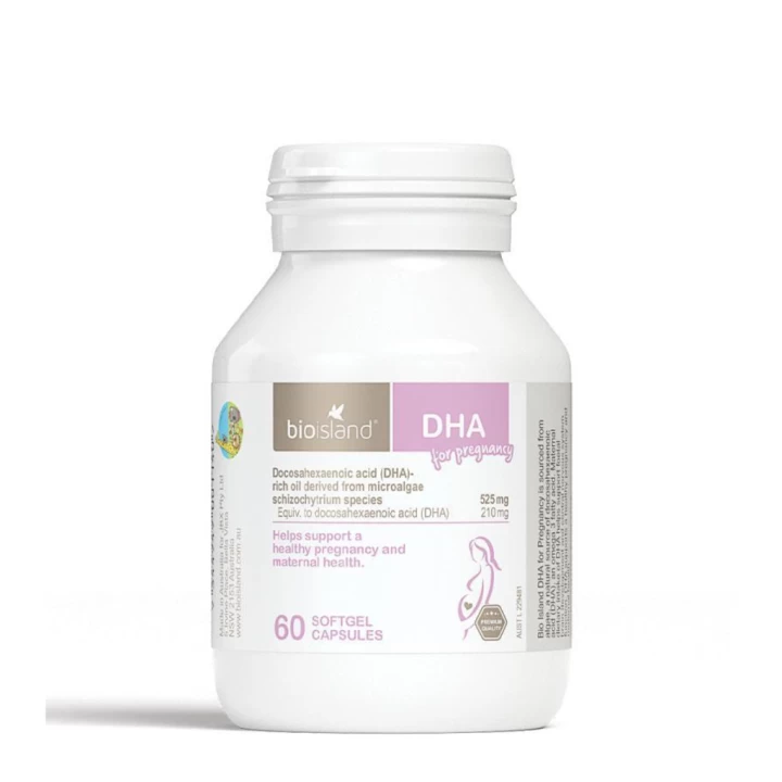 Vitamin DHA Cho Bà Bầu Bio Island Hàng Úc Hộp 60 Viên