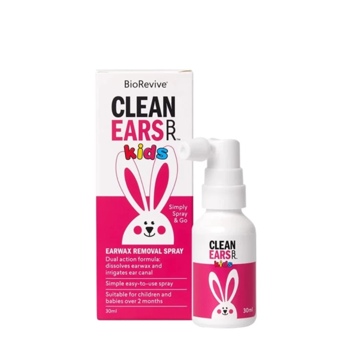 Xịt Tan Ráy Tai Cho Bé Clean Ears Kids Hàng Úc 30ML