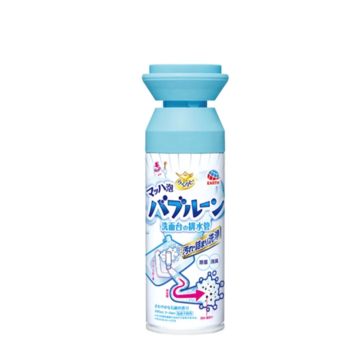 Xịt Tạo Bọt Vệ Sinh Đường Ống Nước Sinh Hoạt Earth Raku Hapi Nhật Bản Chai 200ML