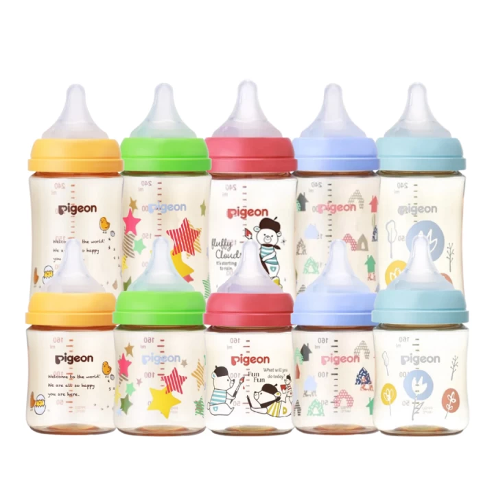 Bình Sữa Cho Bé Pigeon PPSU Plus Thế Hệ 3 Loại 160ML/240ML