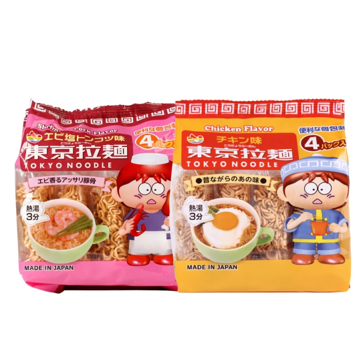 Mì Ăn Liền Cho Bé Tokyo Noodle Nhật Bản Túi 4 Gói