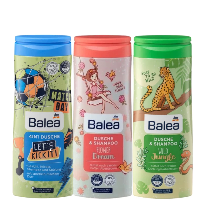 Sữa Tắm Gội Cho Bé Balea Hàng Đức Chai 300ML