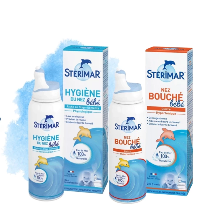 Xịt Mũi Cá Heo Khử Khuẩn Mũi Cho Bé Tuổi Sterimar Pháp Chai 100ML