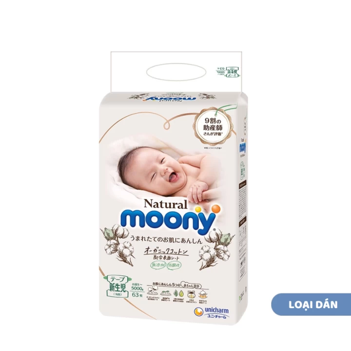 Bỉm Moony Natural Nội Địa Nhật Bản Fullsize