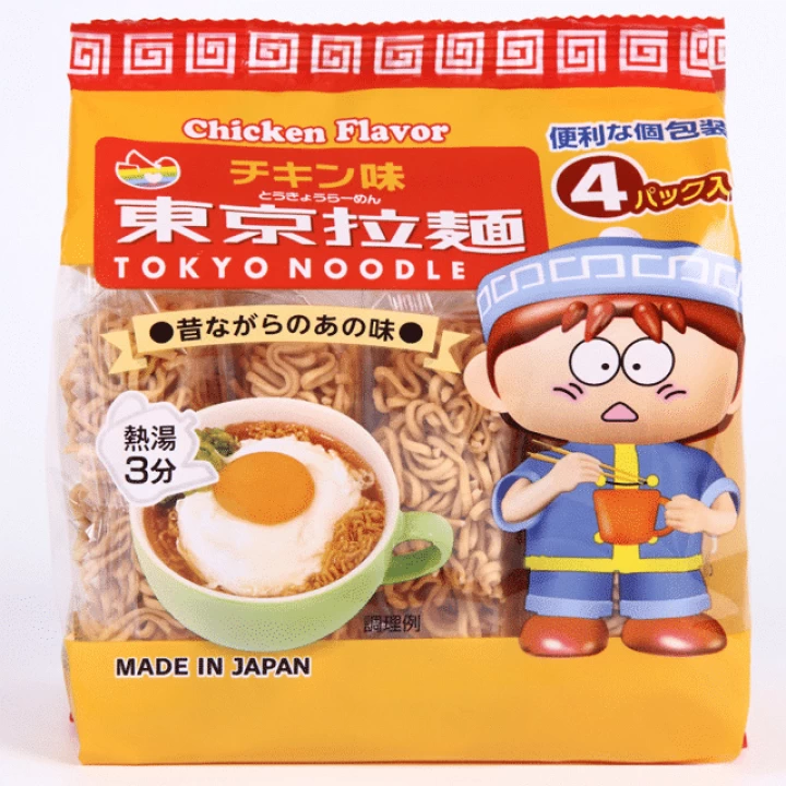 Mì Ăn Liền Cho Bé Tokyo Noodle Nhật Bản Túi 4 Gói