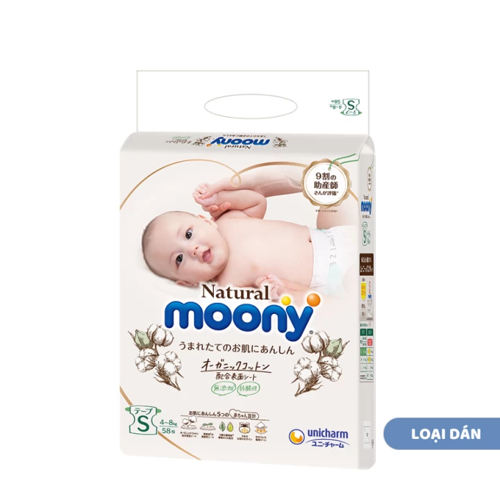 Bỉm Moony Natural Nội Địa Nhật Bản Fullsize