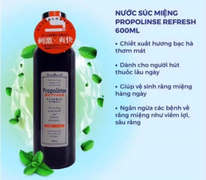 Nước Súc Miệng Propolinse Nhật Bản 600ML