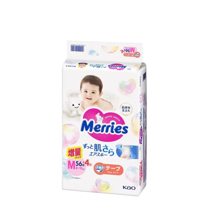 Bỉm Merries Cộng Miếng Nội Địa Nhật Bản Full Size