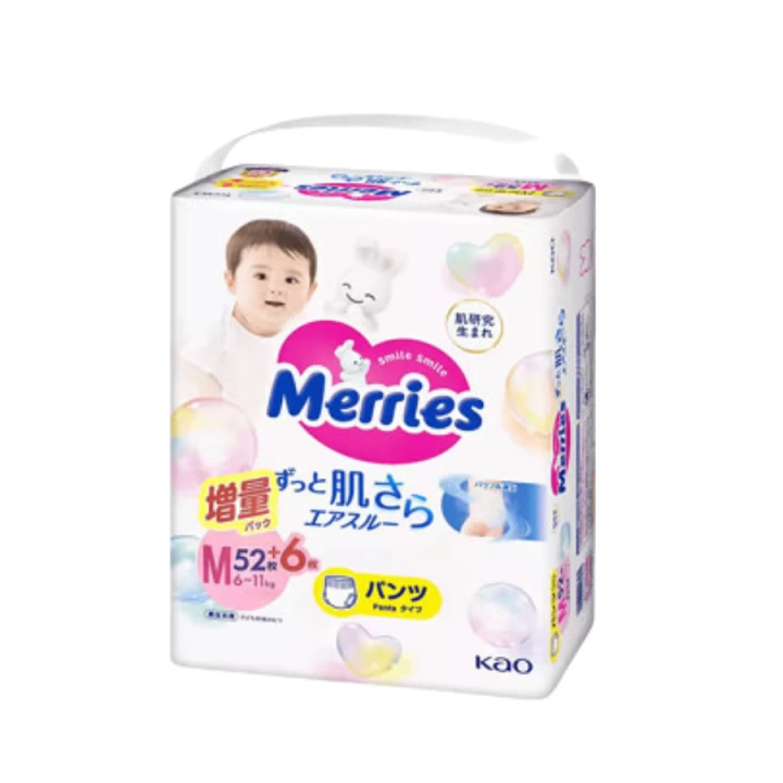 Bỉm Merries Cộng Miếng Nội Địa Nhật Bản Full Size