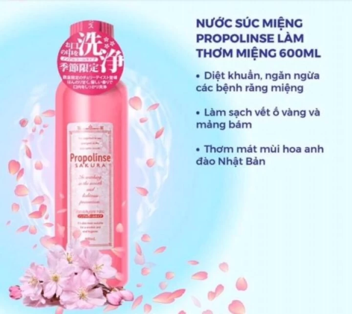 Nước Súc Miệng Propolinse Nhật Bản 600ML