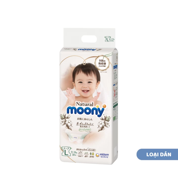 Bỉm Moony Natural Nội Địa Nhật Bản Fullsize