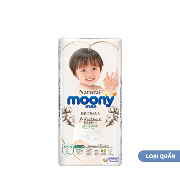 Bỉm Moony Natural Nội Địa Nhật Bản Fullsize