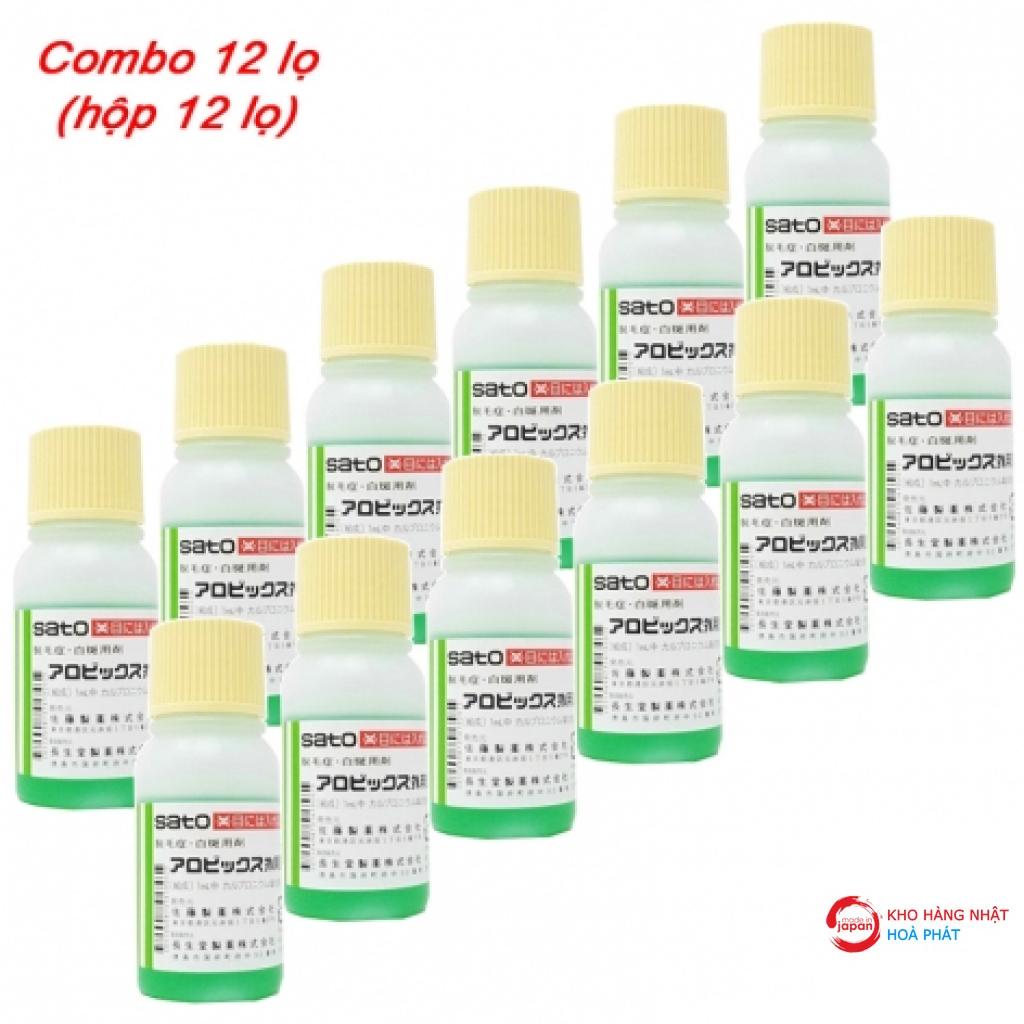 Combo 12 lọ tinh chất mọc tóc Sato (30ml x 12) nội địa Nhật Bản