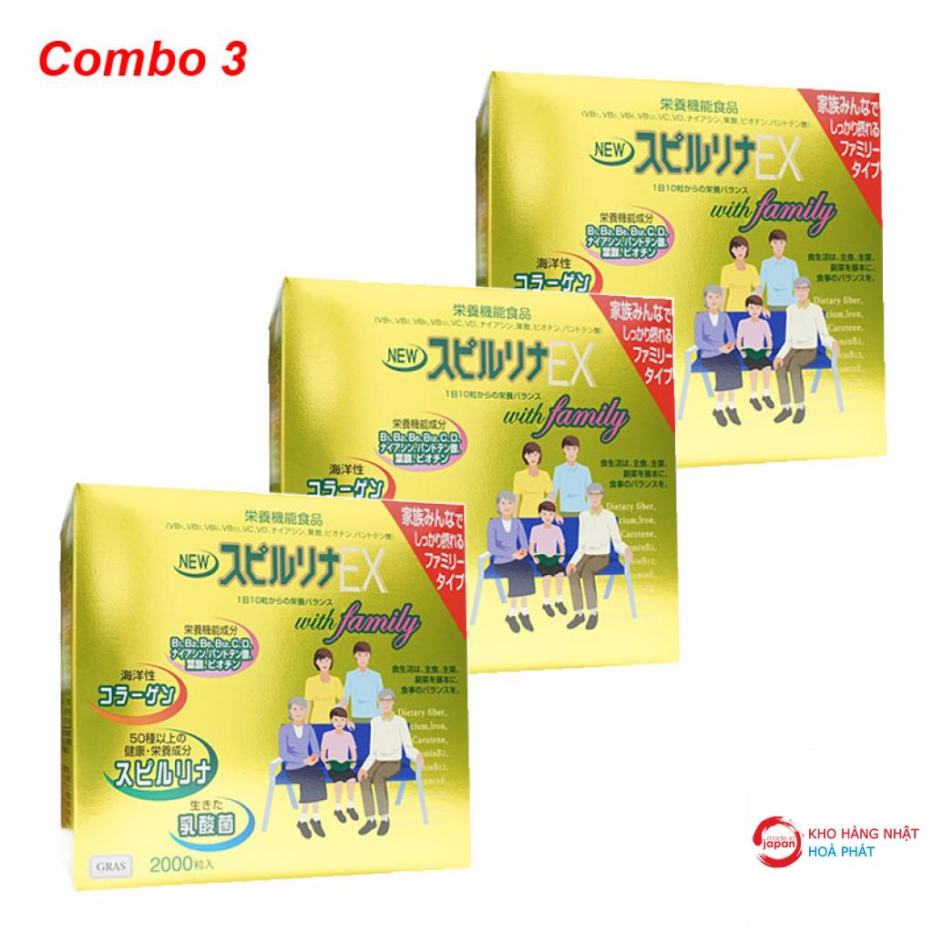 Combo 3 sét Tảo vàng EX (2000 viên x 3) giá rẻ nhất