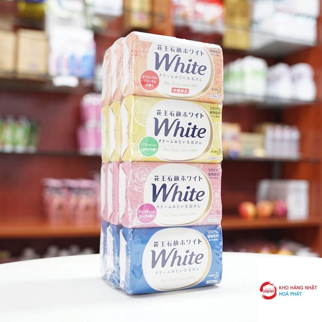 Lốc xà bông tắm Kao white (130g x 12 bánh)