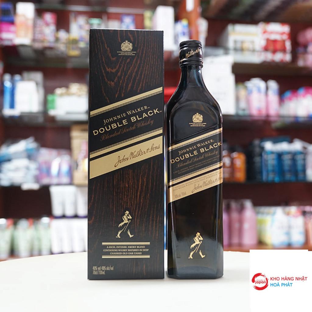 Rượu Whisky Johnnie Walker Double Black 700ml nội địa Nhật