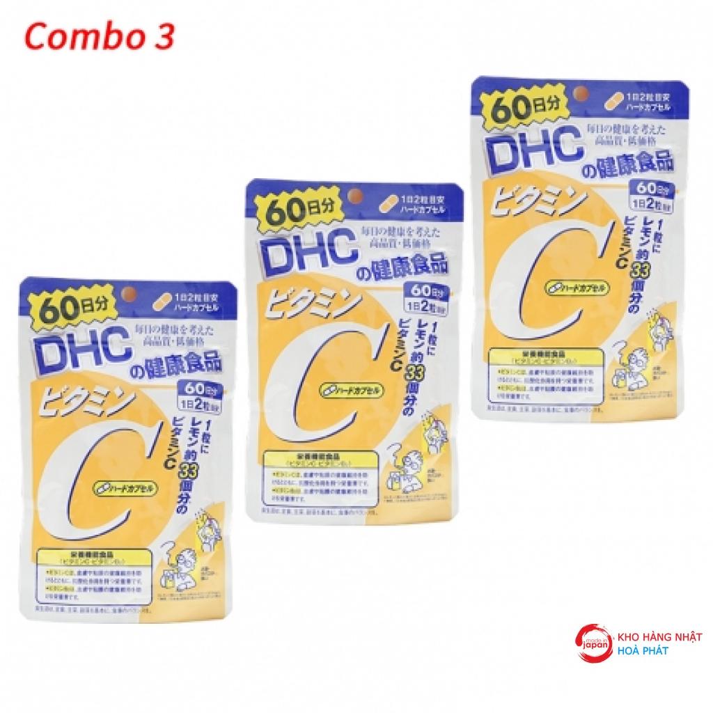 Combo 3 Vitamin C DHC (120 viên x 3 gói) nội địa Nhật Bản