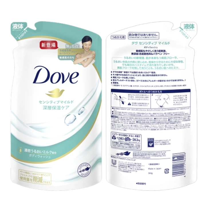 Sữa Tắm Dove Nội Địa Nhật Túi 360G