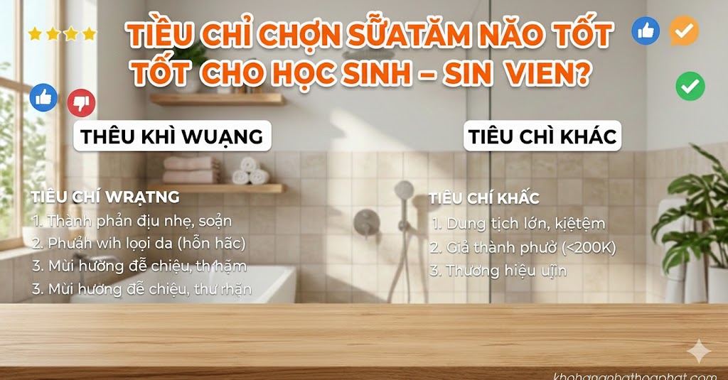 Tiêu chí chọn sữa tắm giá rẻ loại nào tốt cho học sinh – sinh viên Tiêu chí chọn sữa tắm giá rẻ loại nào tốt cho học sinh – sinh viên