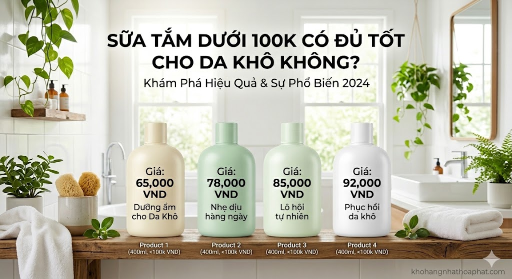Sữa tắm dưới 100k có đủ tốt cho da khô không? Sữa tắm dưới 100k có đủ tốt cho da khô không?