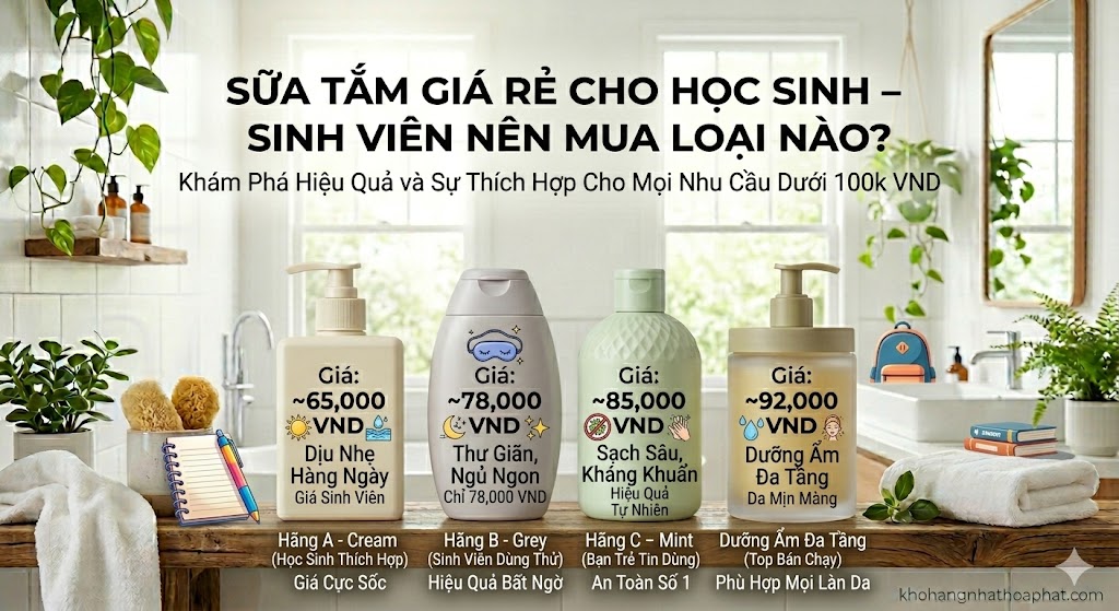 Sữa Tắm Giá Rẻ Cho Học Sinh – Sinh Viên Nên Mua Loại Nào? Sữa Tắm Giá Rẻ Cho Học Sinh – Sinh Viên Nên Mua Loại Nào?