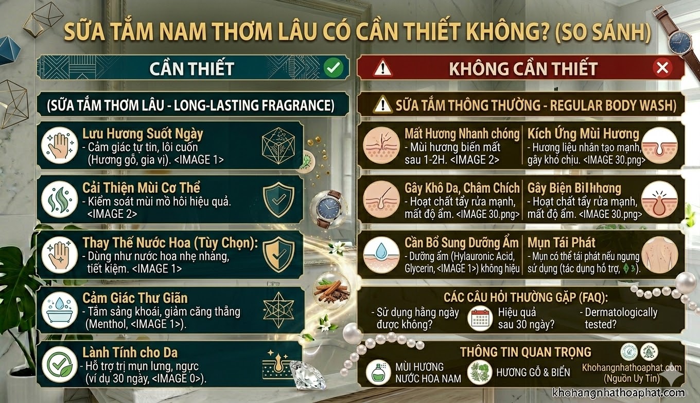 Sữa Tắm Nam Thơm Lâu Có Cần Thiết Không?
