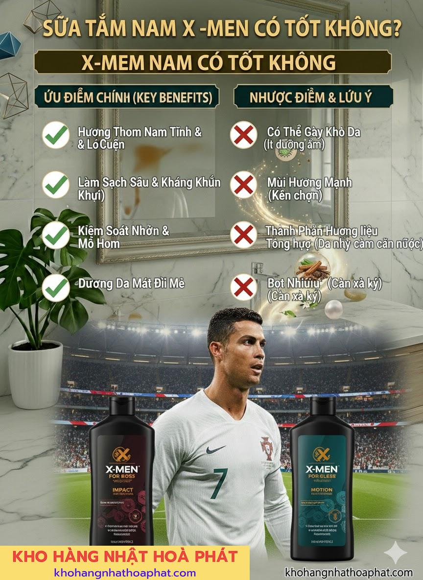 Sữa Tắm Nam X-Men Có Tốt Không?
