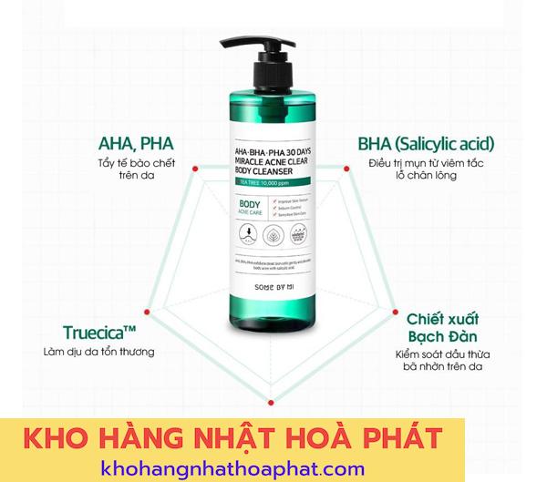 Thành phần chính trong sữa tắm Some By Mi có gì đặc biệt? Thành phần chính trong sữa tắm Some By Mi có gì đặc biệt?